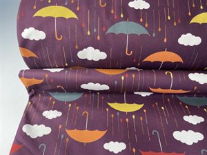 Softshell - fine paraplyer på lækker lilla bund